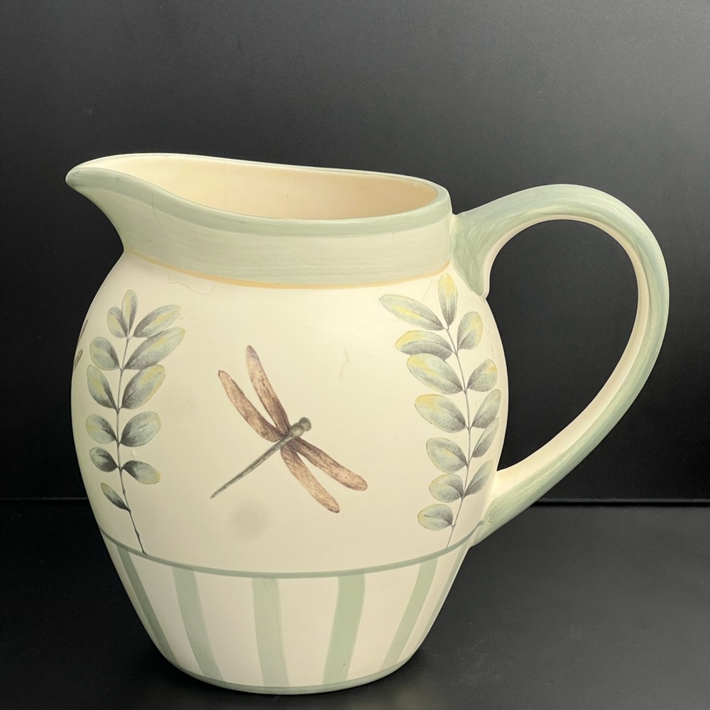 Pfaltzgraff Naturewood Dragonfly  Pitcher 8”